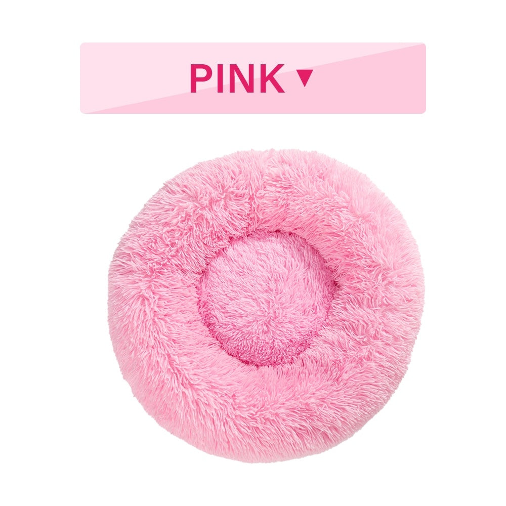 Calming donut pet bed for dogs and cats – product photo 10