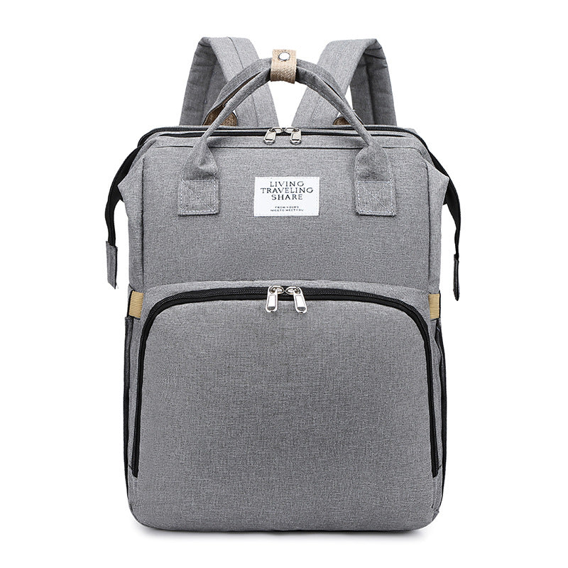Diaper bag backpack with USB charging port – view 3