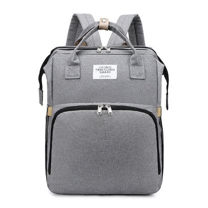 Diaper bag backpack with USB charging port – view 3