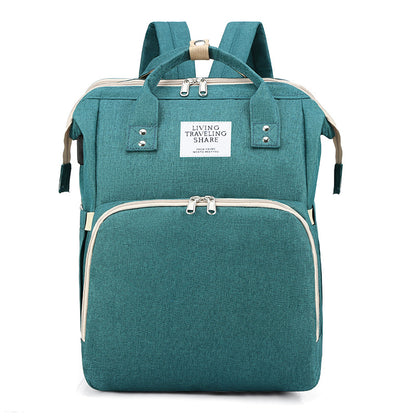 Large capacity diaper bag backpack with changing pad – view 2