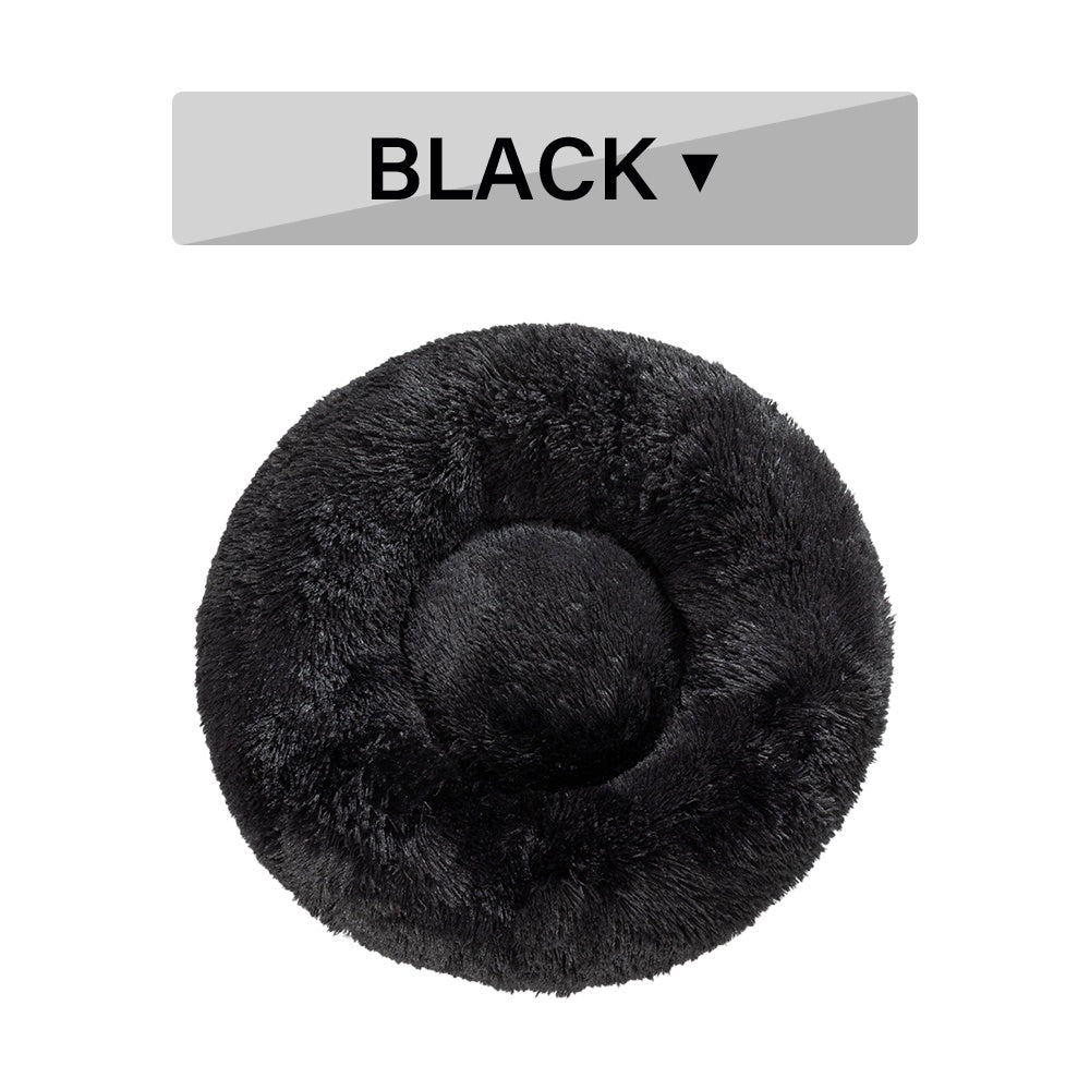 Calming donut pet bed for dogs and cats – product photo 5