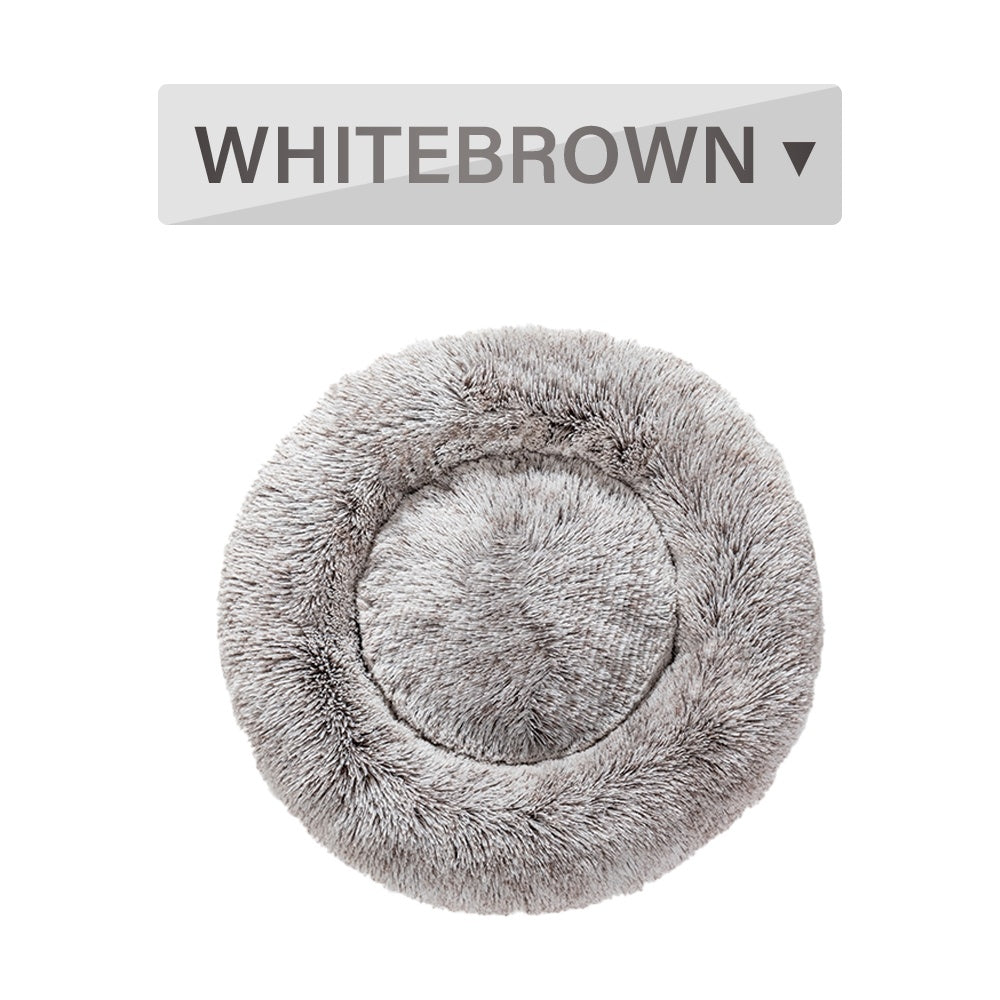 Calming donut pet bed for dogs and cats – product photo 4
