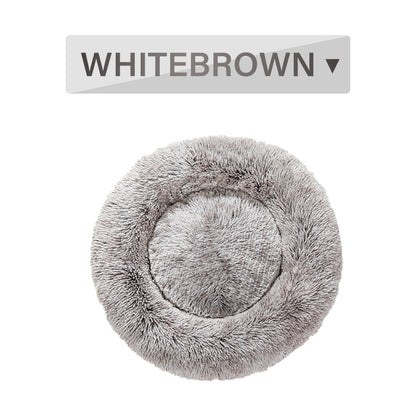 Calming donut pet bed for dogs and cats – product photo 4