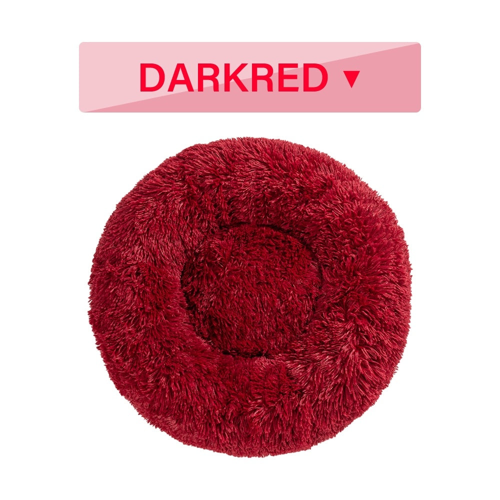 Calming donut pet bed for dogs and cats – product photo 6