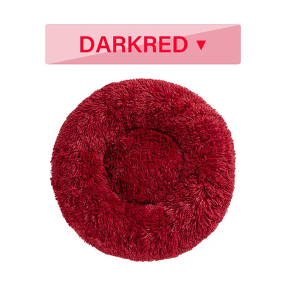 Calming donut pet bed for dogs and cats – product photo 6