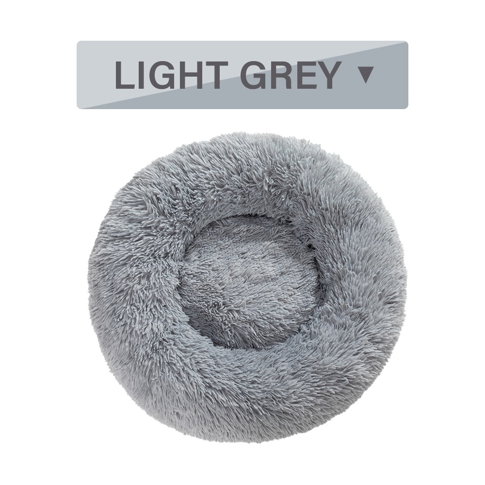 Calming donut pet bed for dogs and cats – product photo 14