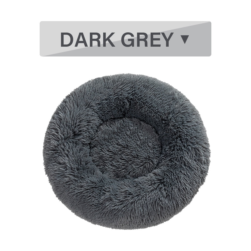 Calming donut pet bed for dogs and cats – product photo 11
