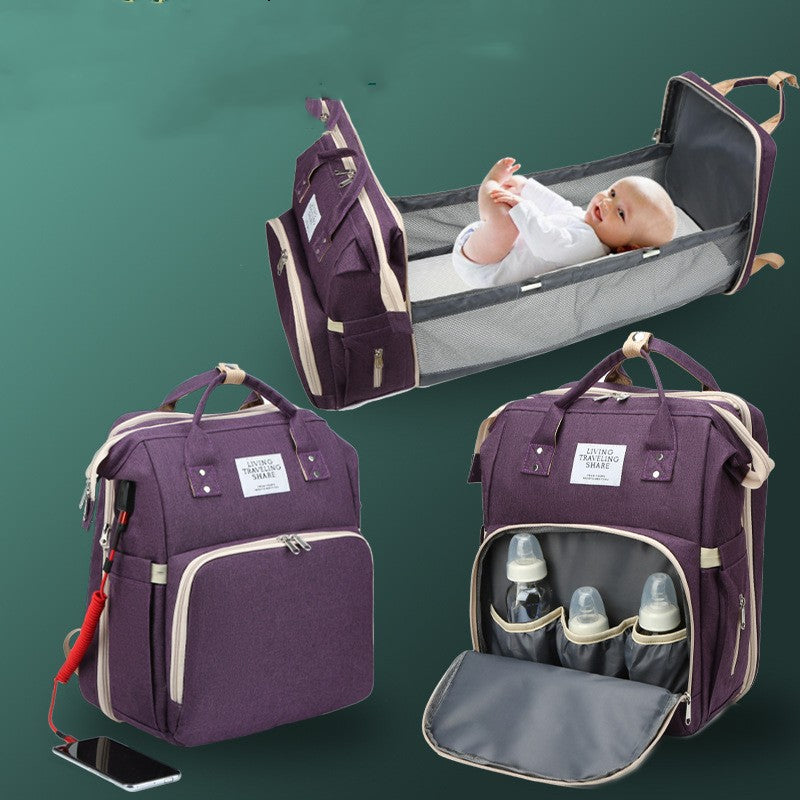 Diaper bag backpack with fold-out changing station – Daily Ritual