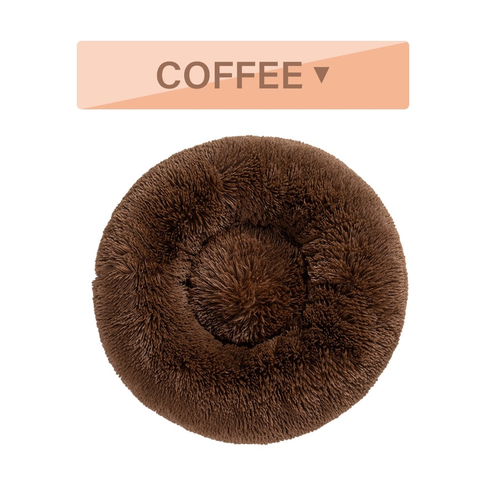 Calming donut pet bed for dogs and cats – product photo 7