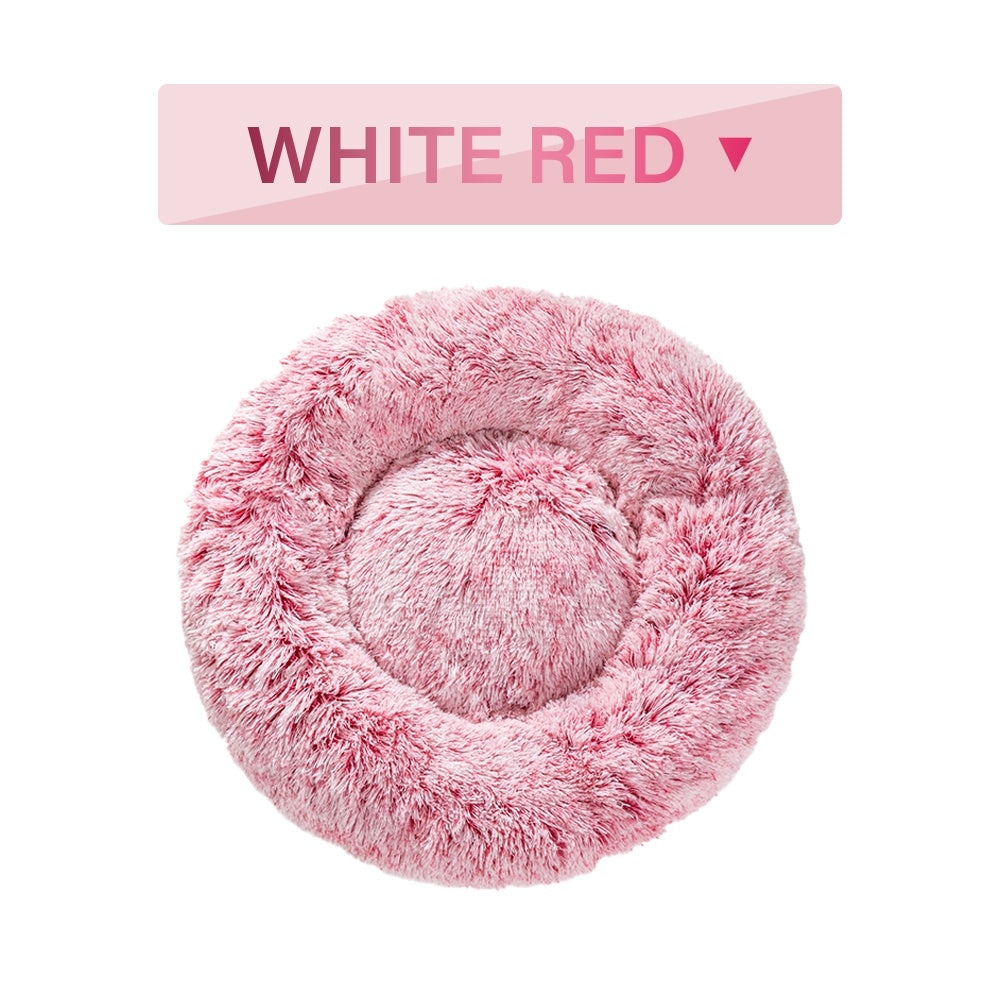 Calming donut pet bed for dogs and cats – product photo 15