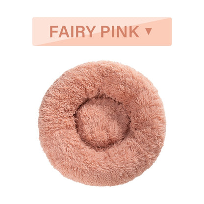Calming donut pet bed for dogs and cats – product photo 12